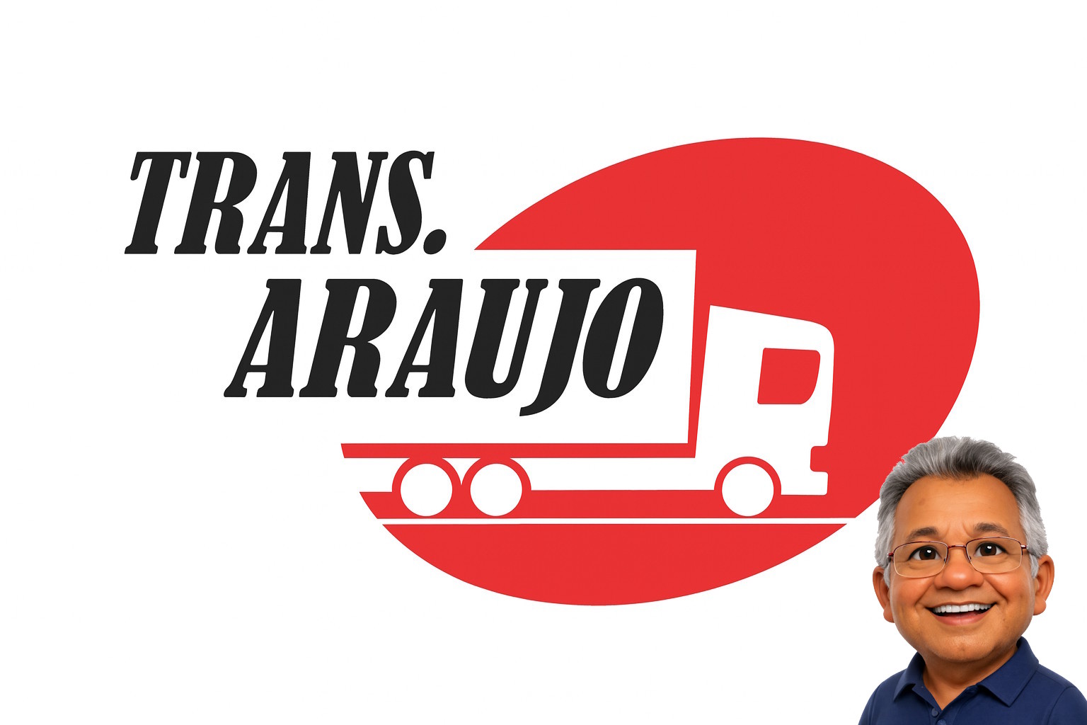 Caminhões da Araújo Transportes no início da operação